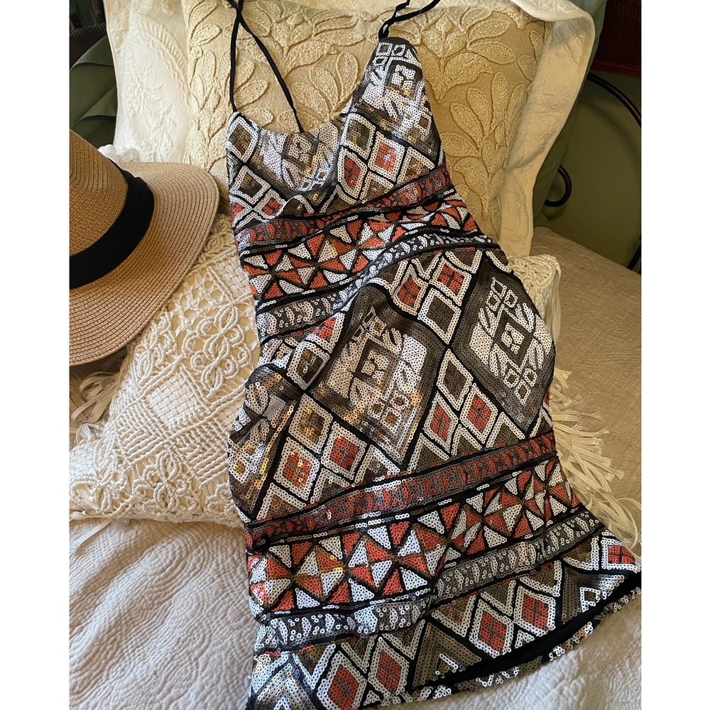 Wydler Beaded evening fun dress NWT